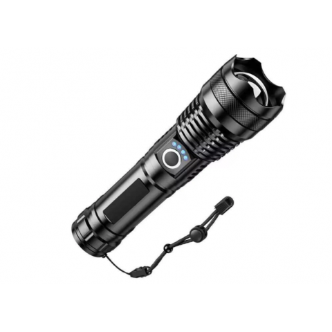 LED žibintuvėlis 9W su akumuliatoriumi IPX8 atsparus drėgmei per micro USB